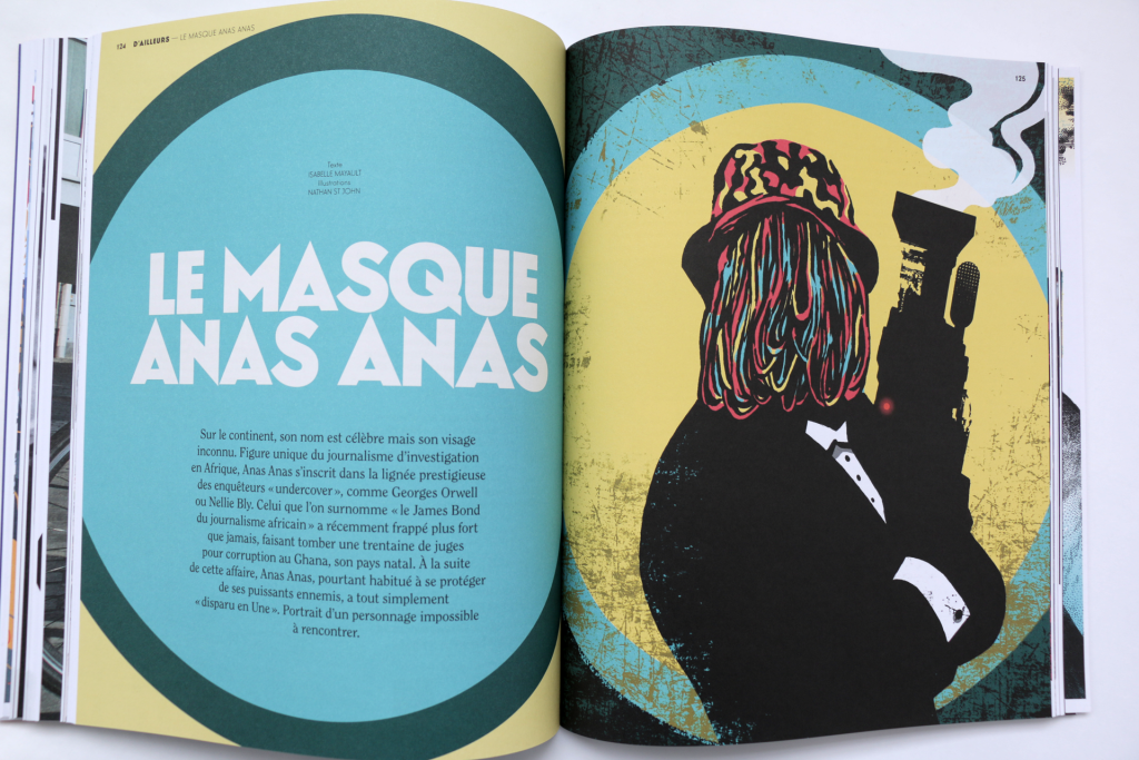 24h01 N°6 — Article : Le masque ANAS ANAS — Textes : Isabelle Mayault. Illustrations : Nathan St John